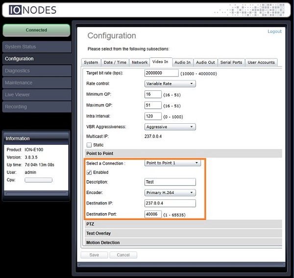 How to stream in multicast on encoders